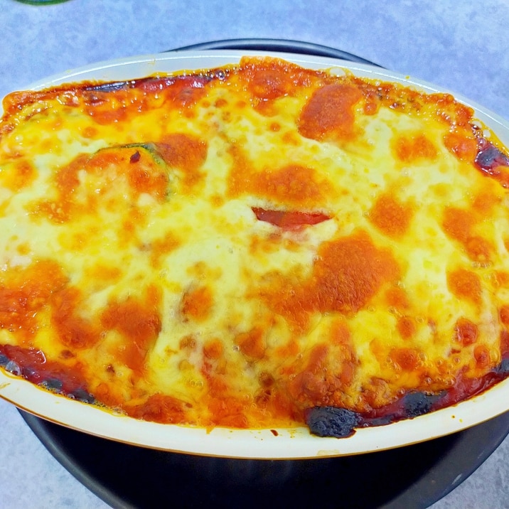 あつあつ!ズッキーニとポテトのミートグラタン